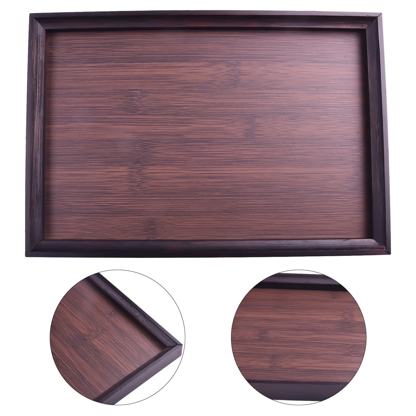 Rustic Wood Serving Tray for Coffee and Pastries Decorative and Functional