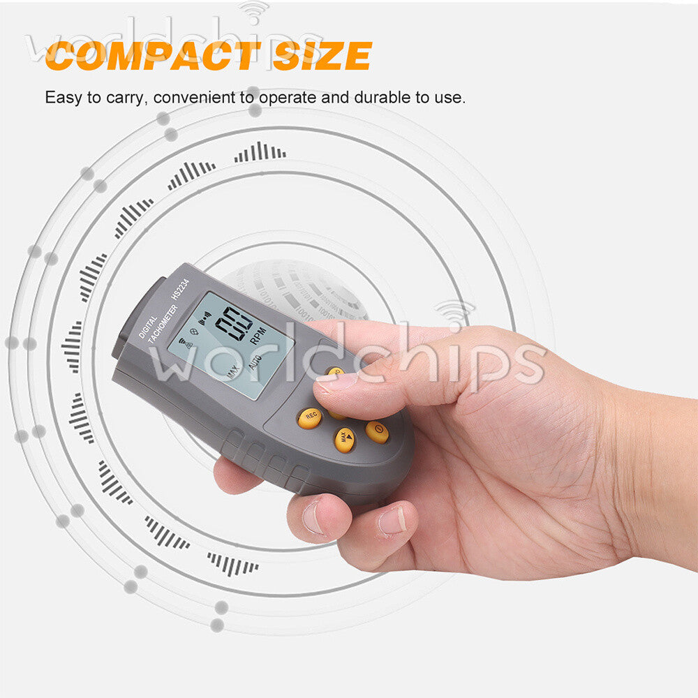 HS2234 Tachometer NonContact Digital Display Speedometer Digital Tachometers