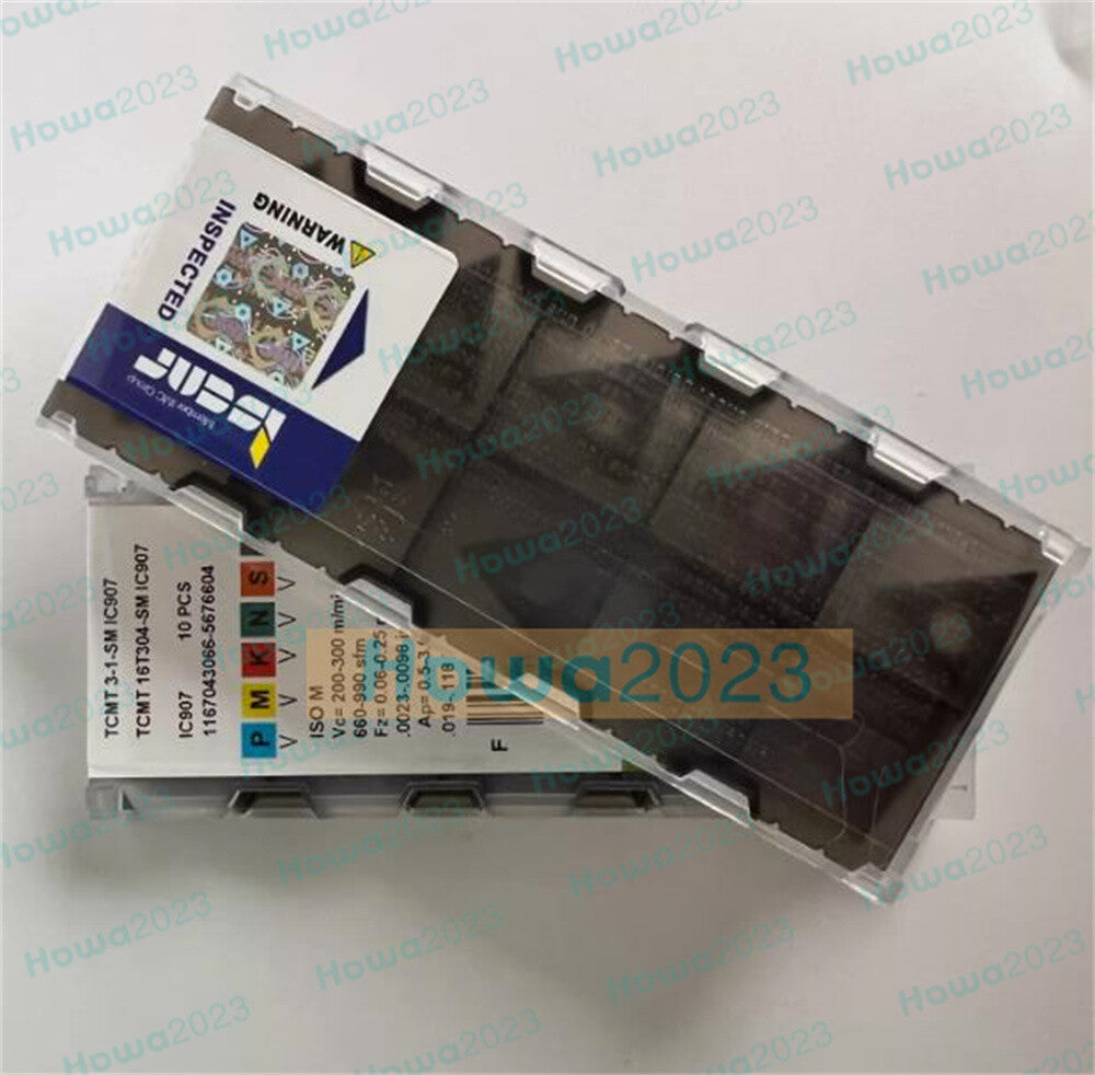 10Pcs/BOX ISCAR TCMT16T304-SM IC907 TCMT3-1-SM Turning Blade Carbide Inserts