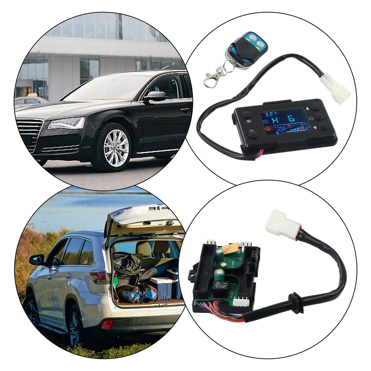 Air Diesel Heater Parking Remote Controller LCD Monitor Switch MotherBoard 12V