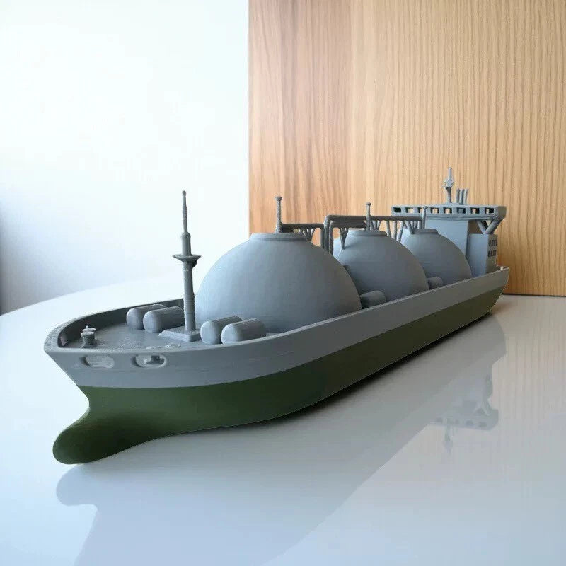 3D Printed LNG Carrier Ship 21cm Floating Toy Boat, Bath Water Play for Kids