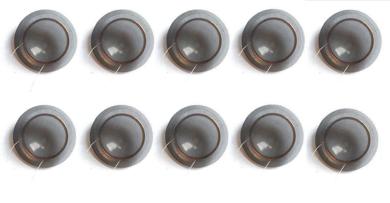 10pcs 25.4mm (1inch)Silk Semi-transparent Diaphragm Dome Tweeters KSV VoiceCoil