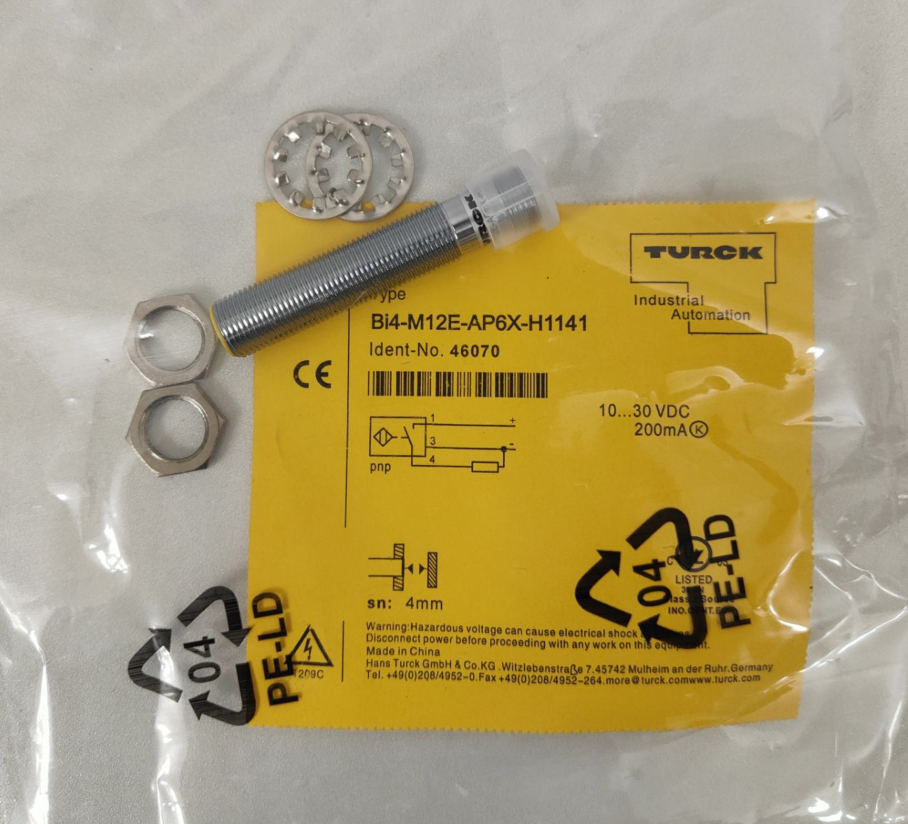 For TURCK Bi4-M12E-AP6X-H1141  Inductive sensor PNP