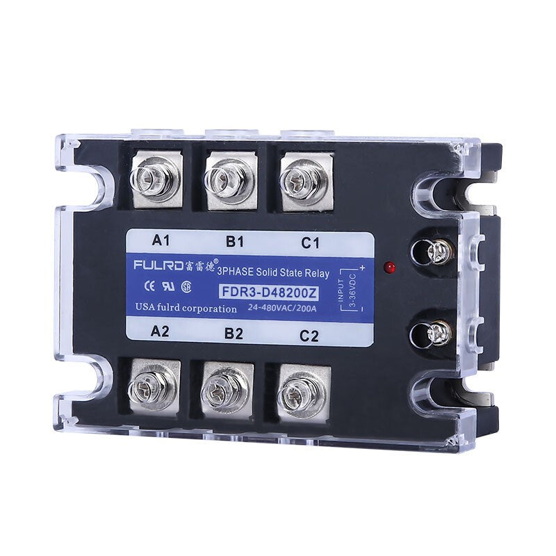 FULRD Three-phase Solid State Relay FDR3-D48200Z 200A DC-AC 24-480VAC 3-36VDC
