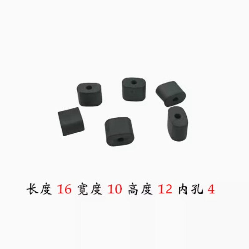 6PCS Wire Cutting Conductive Block Wear-resistant EDM Tungsten Steel 16*10*12*4