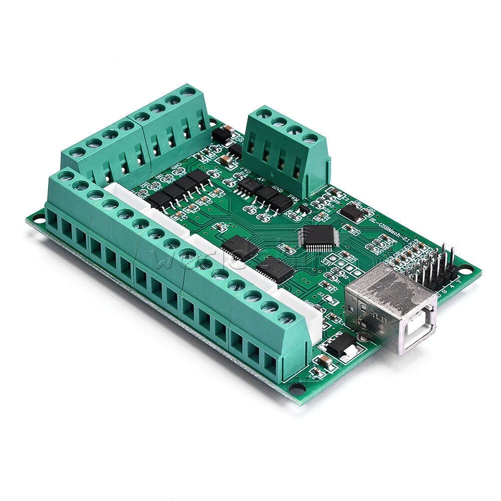 CNC USB MACH3 100Khz Breakout Board 5 Axis Interface Driver Motion Control C2U6