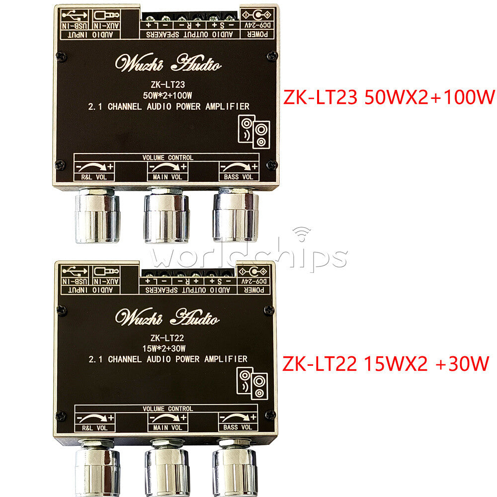 ZK-LT22/ZK-LT23 2.1CH Bluetooth Audio Power Amplifier Board Module TWS Wireless