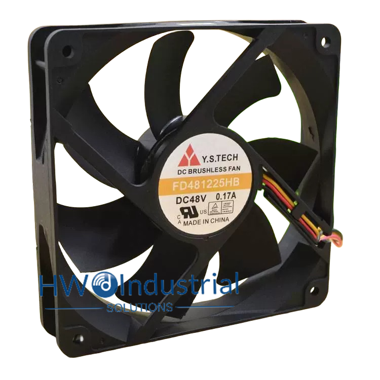 Y. S.TECH FD481225HB 3-wire 12025 12CM 48V 0.17A Dual Ball Server Cooling Fan