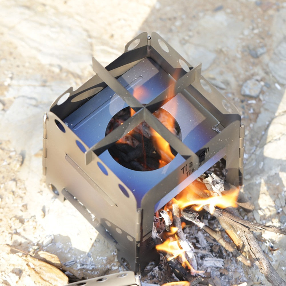 Innovative Folding Wood Stove For Sustainable And Safe Outdoor Cooking