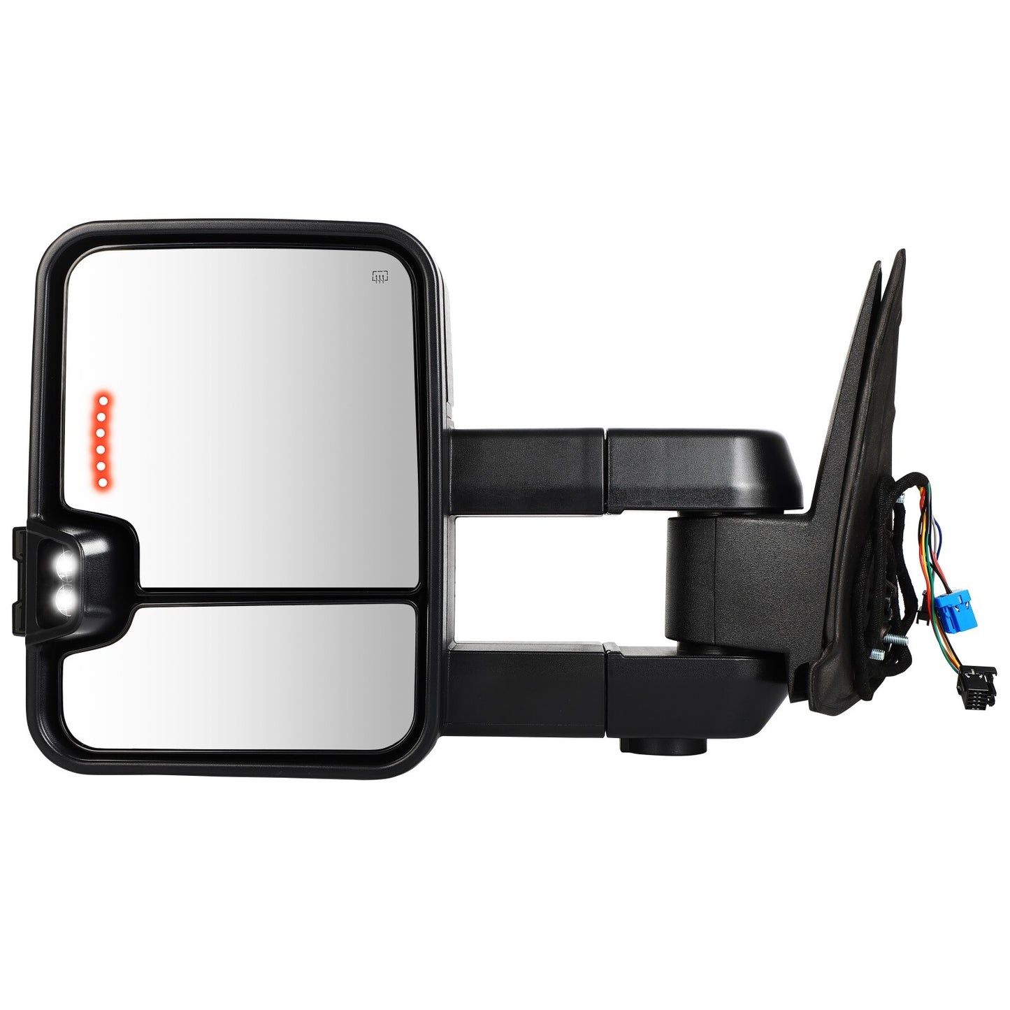 Power Heated Tow Mirrors For 03-06 Chevry GMC Sierra LED Turn Signal Light