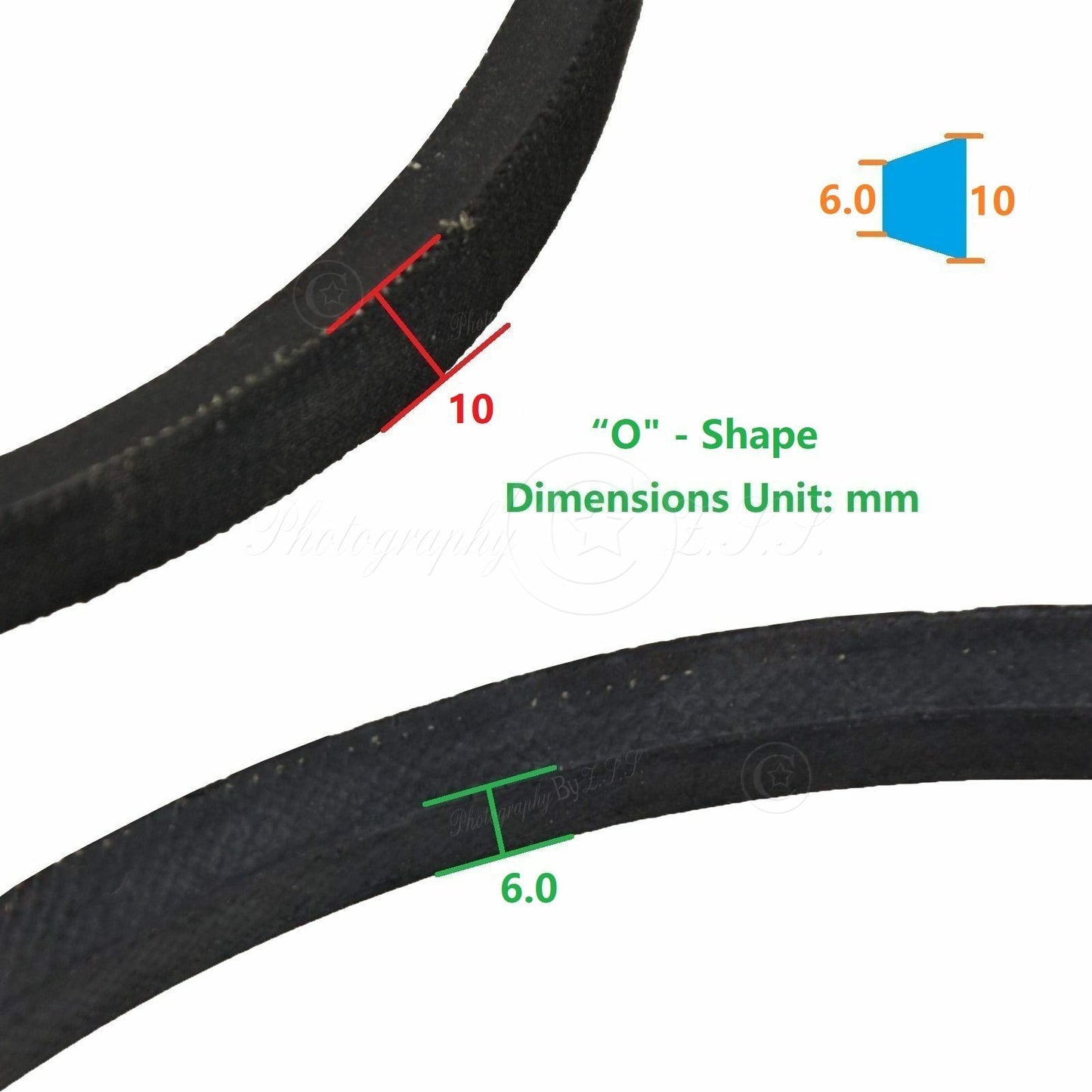2x "O" Shape Washer Washing Machine Motor Drive Rubber Belt Fix Part O-410~O-690