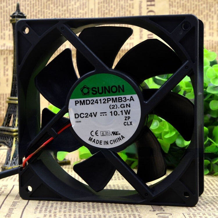 1pc SUNON PMD2412PMB3-A 24V 12038 12Cm 24V 10.1W 2-wire Inverter Cooling Fan