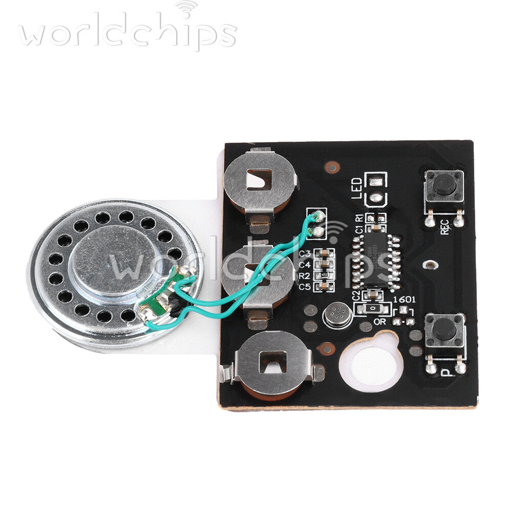 130PCS 30s Greeting Card Recordable Voice Chip Music Box Sound Module + Battery