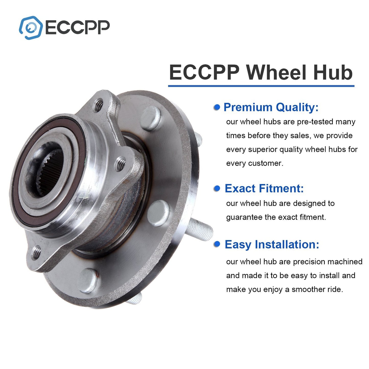 1Pc Front Wheel Hub Bearing Assembly For 2009-2020 Dodge Journey 2.4L 3.5L 3.6L