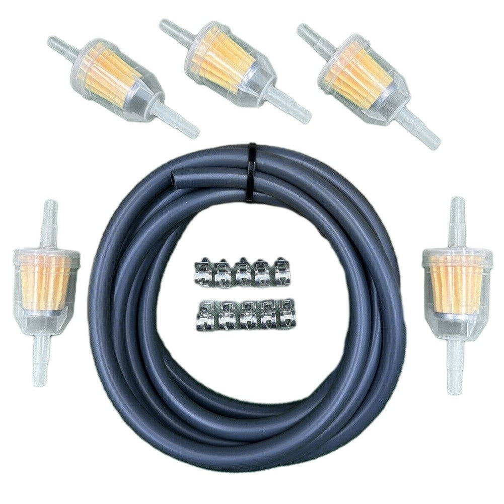 Lawn Mower Parts Fuel Line Hose Kit 1/4 Inch Black For Tecumseh Small Engine Set