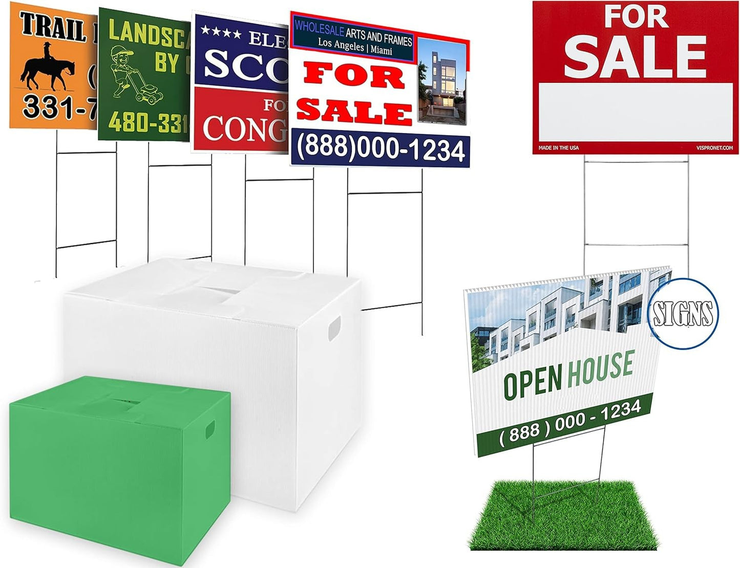 24x36 Corrugated Plastic Board, 10 Pack - White, 4mm Thick, for Signs