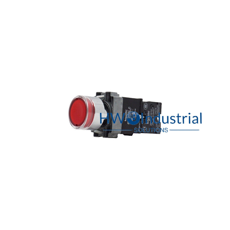 1PC LED Light Self Reset Button Switch XB2BW34M1C XB2-BW34M1C Red 1NO 220V