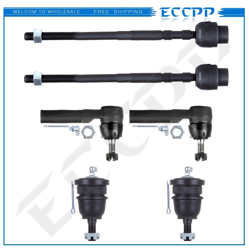 6pcs Front Tie Rod Ends Ball Joints For Buick LeSabre Oldsmobile 88 Bonneville
