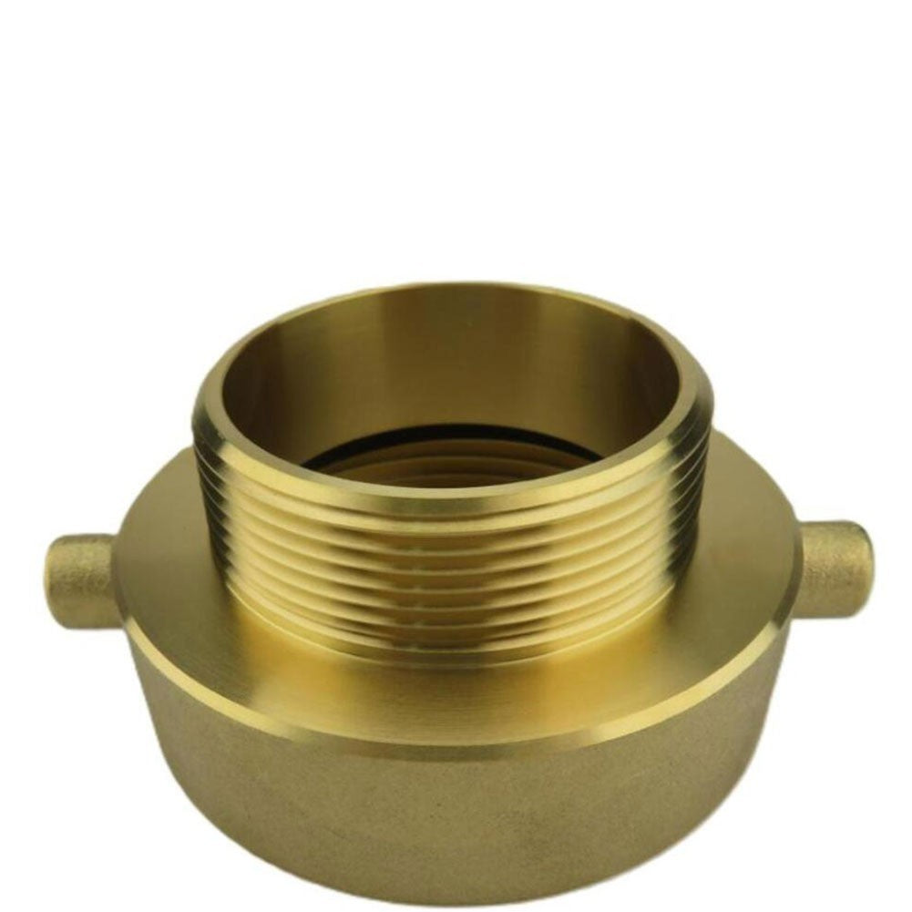 Fire Hydrant Hose Adapter Brass 212 NST Female x 2 NPT Male with Pin Lugs