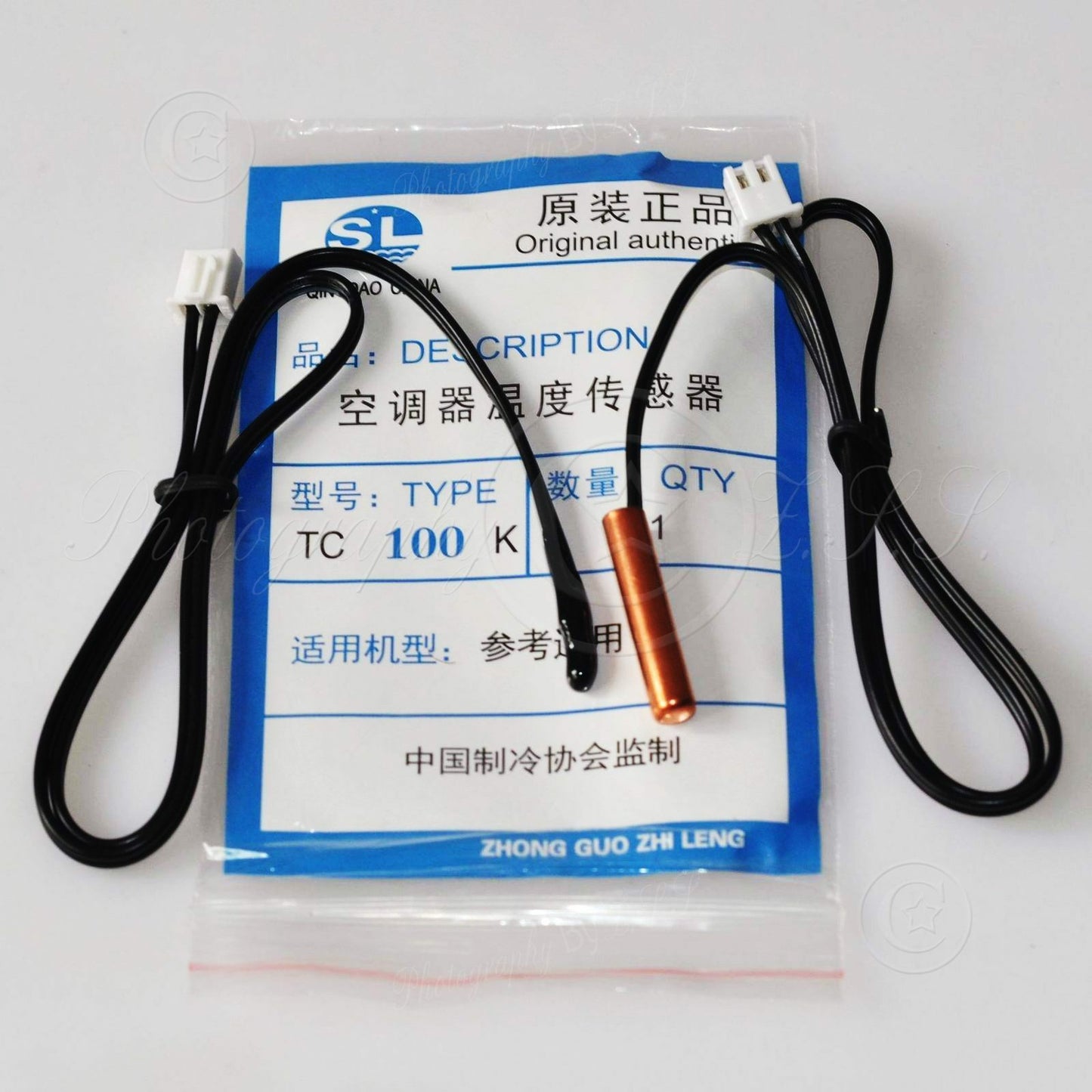 In+Out TC 100K Air Conditioner Temperature Sensor For Samsung Haier Hitachi Gree