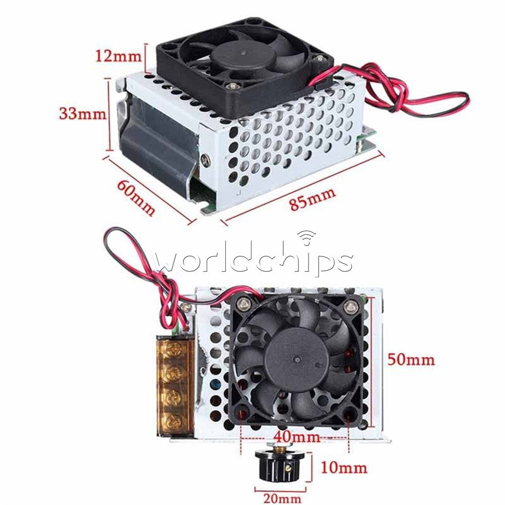 AC 220V 4000W Speed Controller with Fan Case Voltage Regulator Thermostat Dimmer