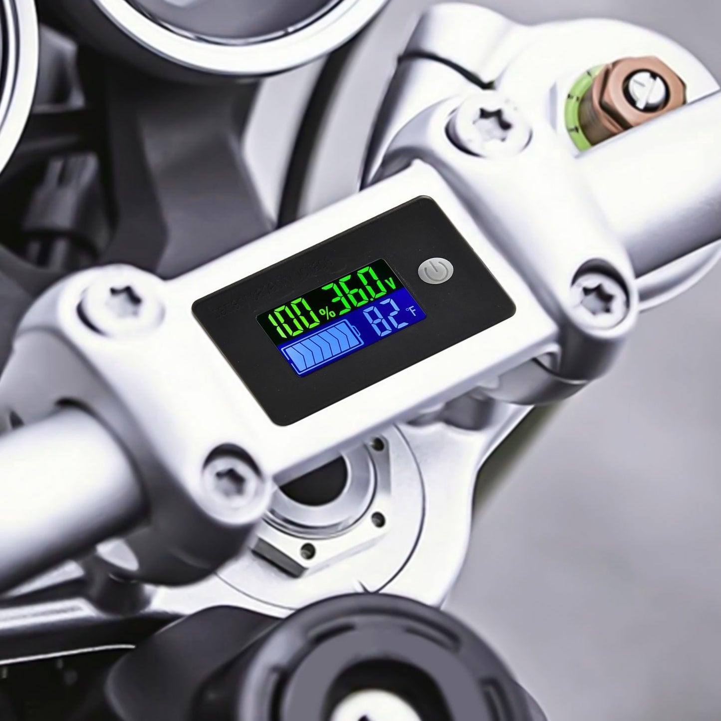 Battery Capacity Tester with Temperature Gauge for Cars and Marine Applications