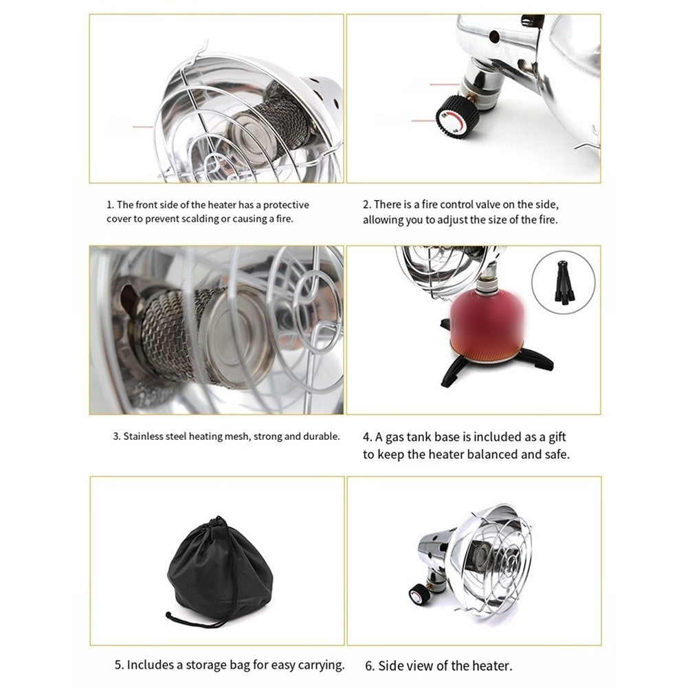 Compact Electric Camping Heater for Efficient Heating in Outdoor Activities