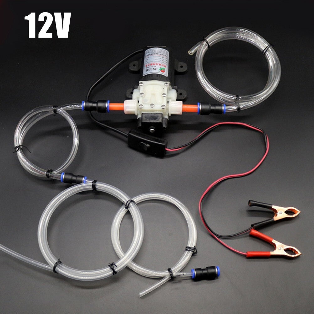 Fuel Transfer Pump 12-Volt Oil Diesel Gas Kerosene Car,Tractor,Truck