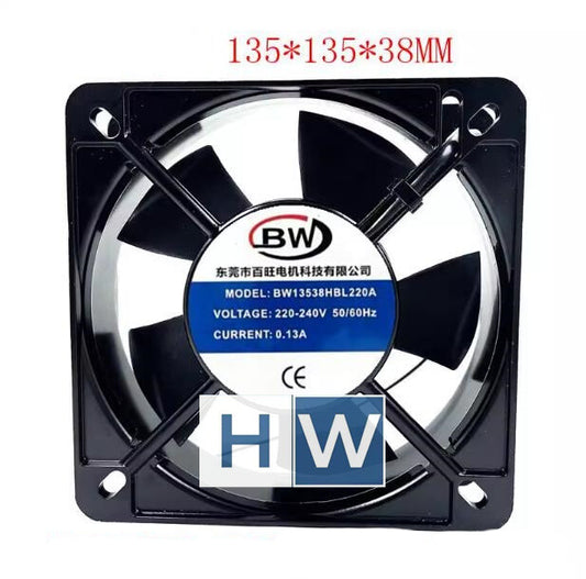 1PC BW13538HBL220A 220-240V 0.13A Cabinet Axial Flow Cooling Fan