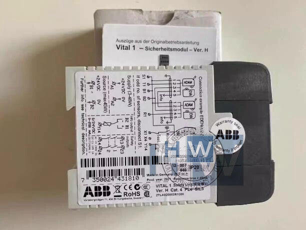 1pc  A BB Safety Relay 2TLA020052R1000 VITAL1 24VDC