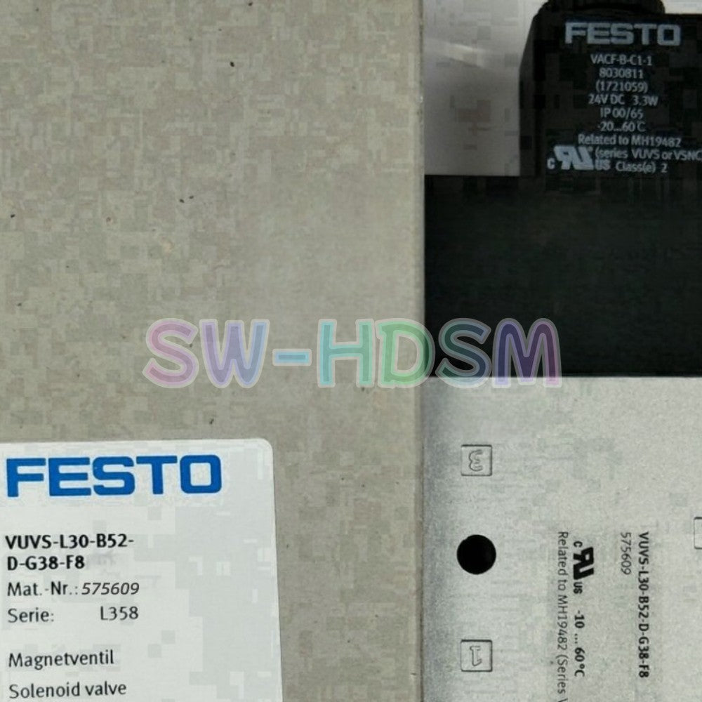1PCS  FOR FESTO Solenoid Valve VUVS-L30-B52-D-G38-F8 575609 Freight Free