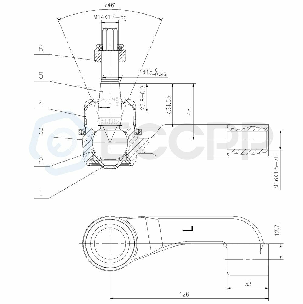 Front Suspension 6x Control Arm Tie Rod Ball Joint Kit Fits 05 06 07Jeep Liberty