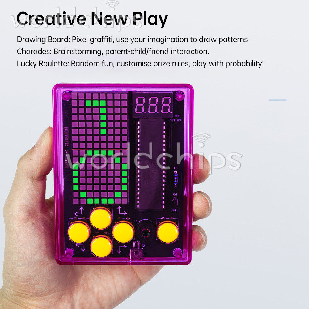 Children Game DIY Electronic Soldering Kit 51 Microcontroller Soldering Practice