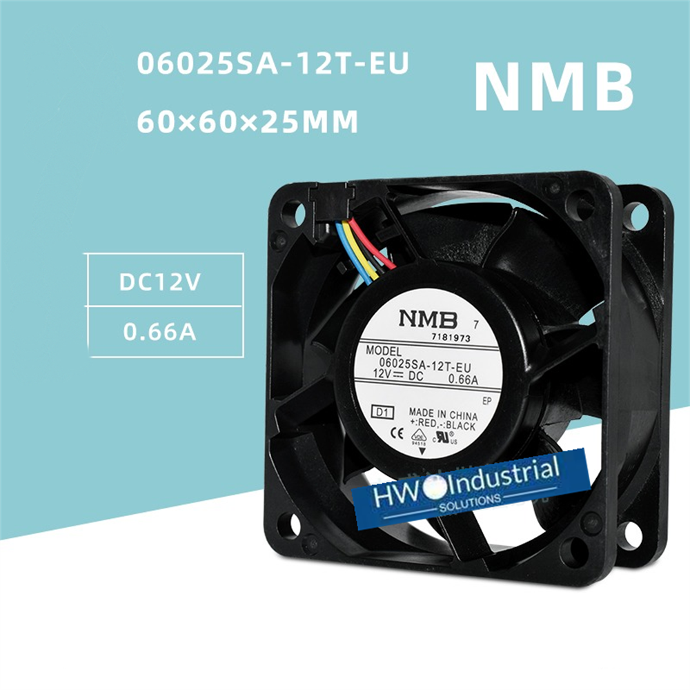1/piece 06025SA-12T-EU NMB 12V 0.66A 6025 6CM High Airflow Chassis Cooling Fan