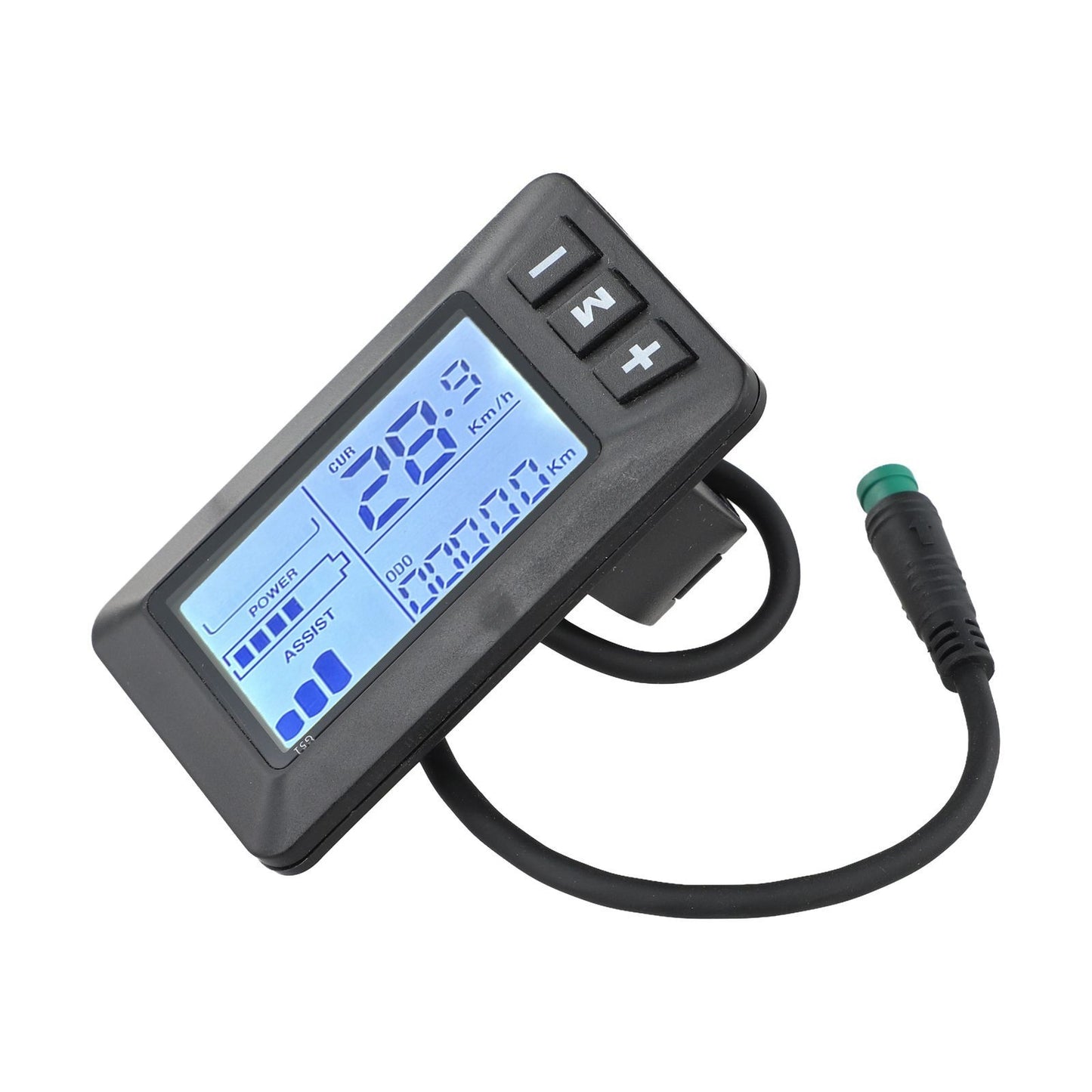 Robust E Bike LCD Display 24V 36V 48V with Waterproof 5 Pins Interface Cable