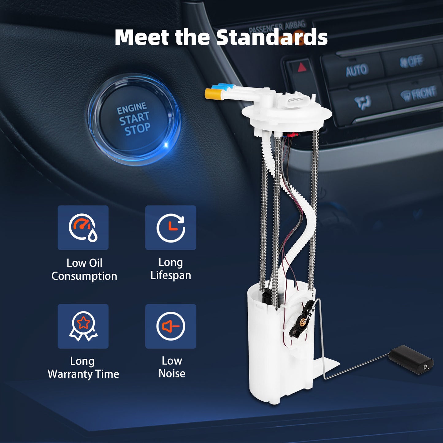 Fuel Pump Module Assembly For GMC Sierra Chevrolet Silverado 4.8L 5.3L 1999-2004