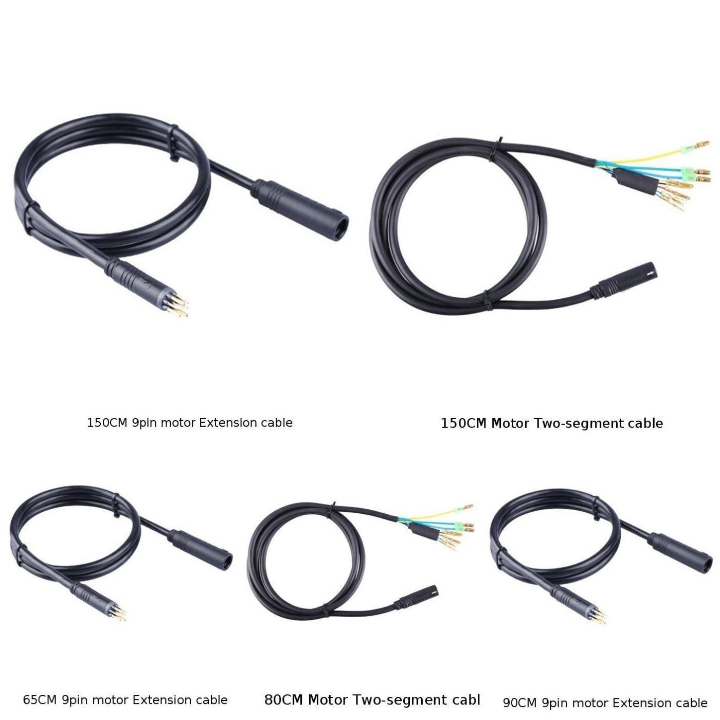 For Bafang Motor 9pin Connector Cable 130 Cm Length High-performance Wires