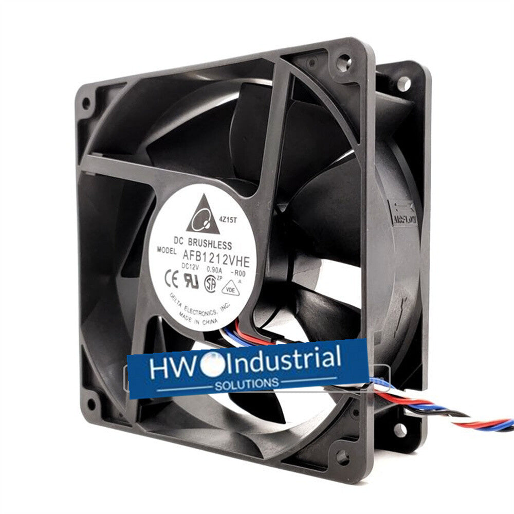 1/piece Delta AFB1212VHE 12CM 12038 4-wire 0.9A 12V Server Chassis Cooling Fan
