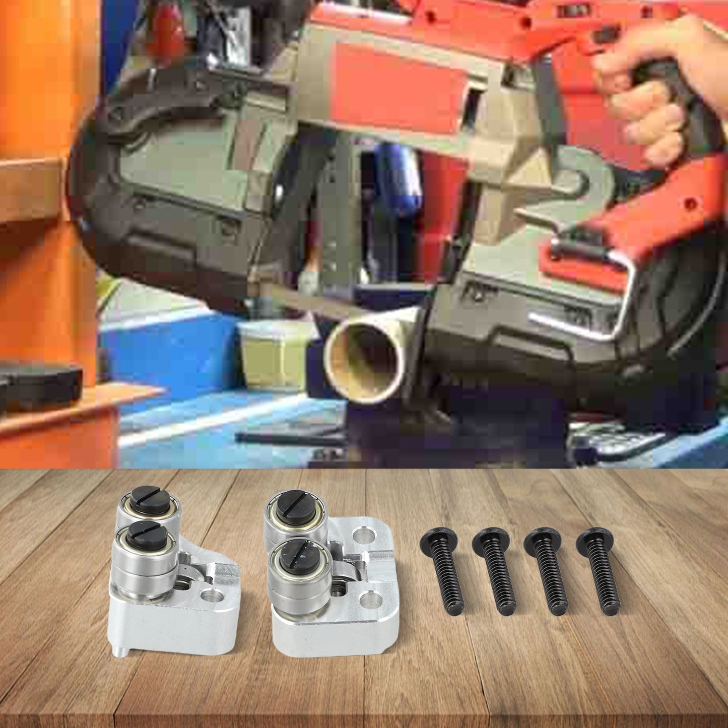 Metal Front and Rear Rollers Suitable for Multiple Bandsaw Applications