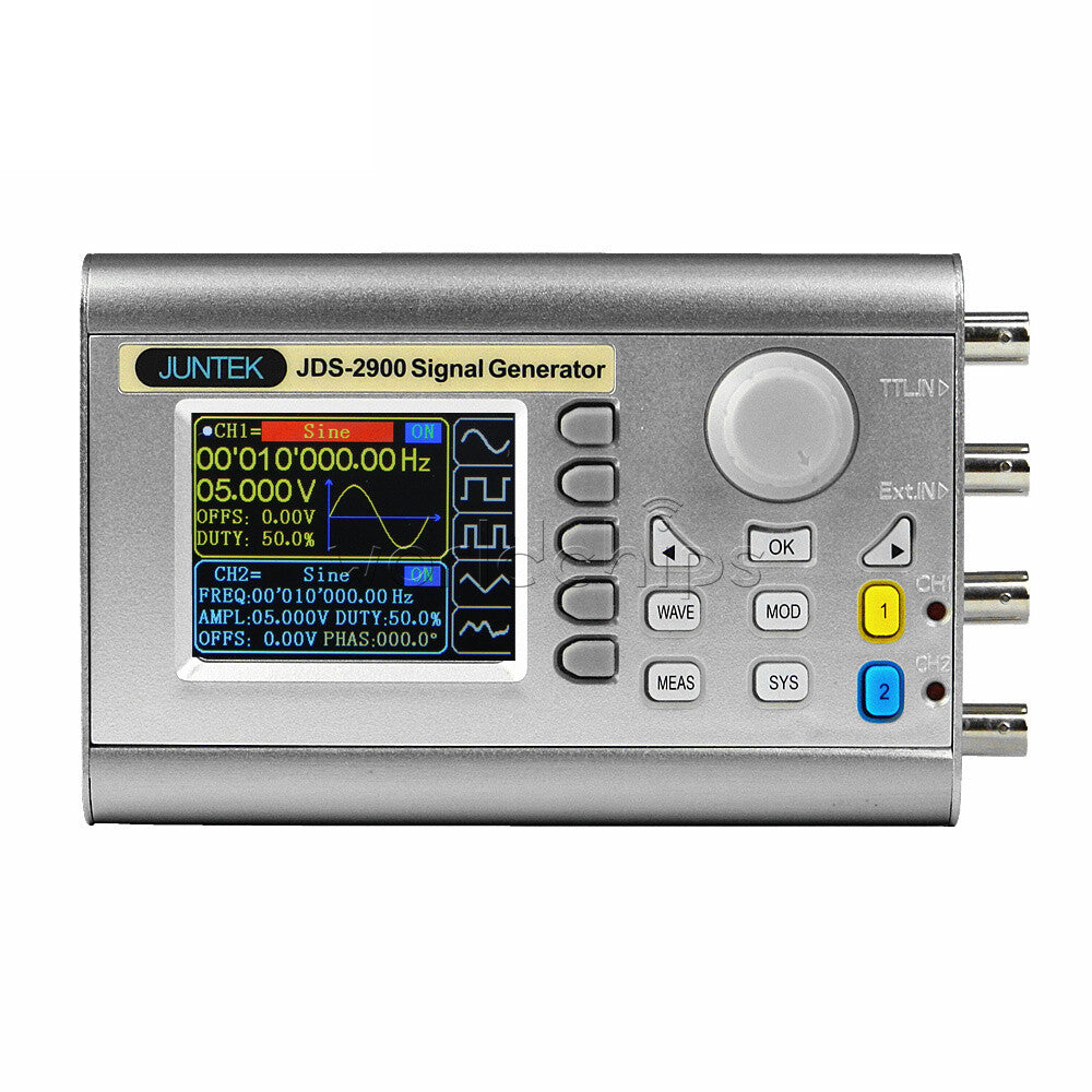 JDS2900~15M 2Channel DDS Function Signal Generator Pulse Signal Frequency Meter
