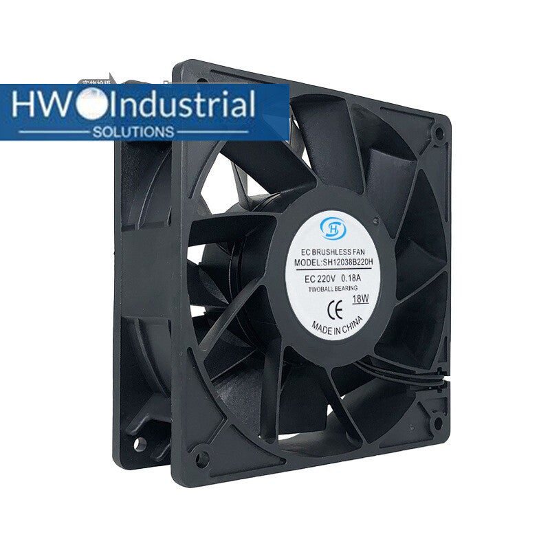 SH12038B220H EC220V 0.18A 12038 12CM Cabinet High Air Flow Cooling Fan