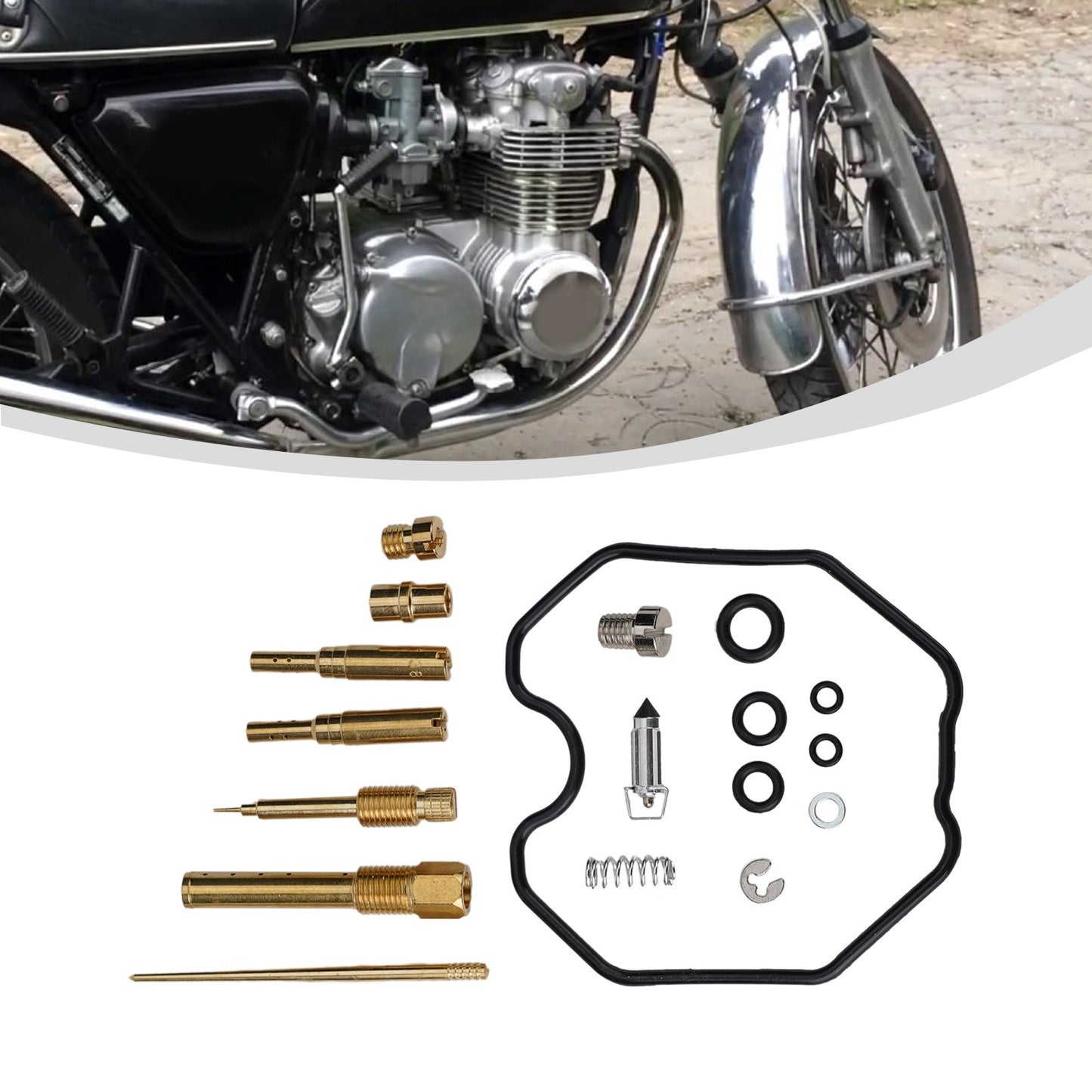 4 Set Carburetor Rebuild Kit For CB550 / CB550K Four 1977 / 1978