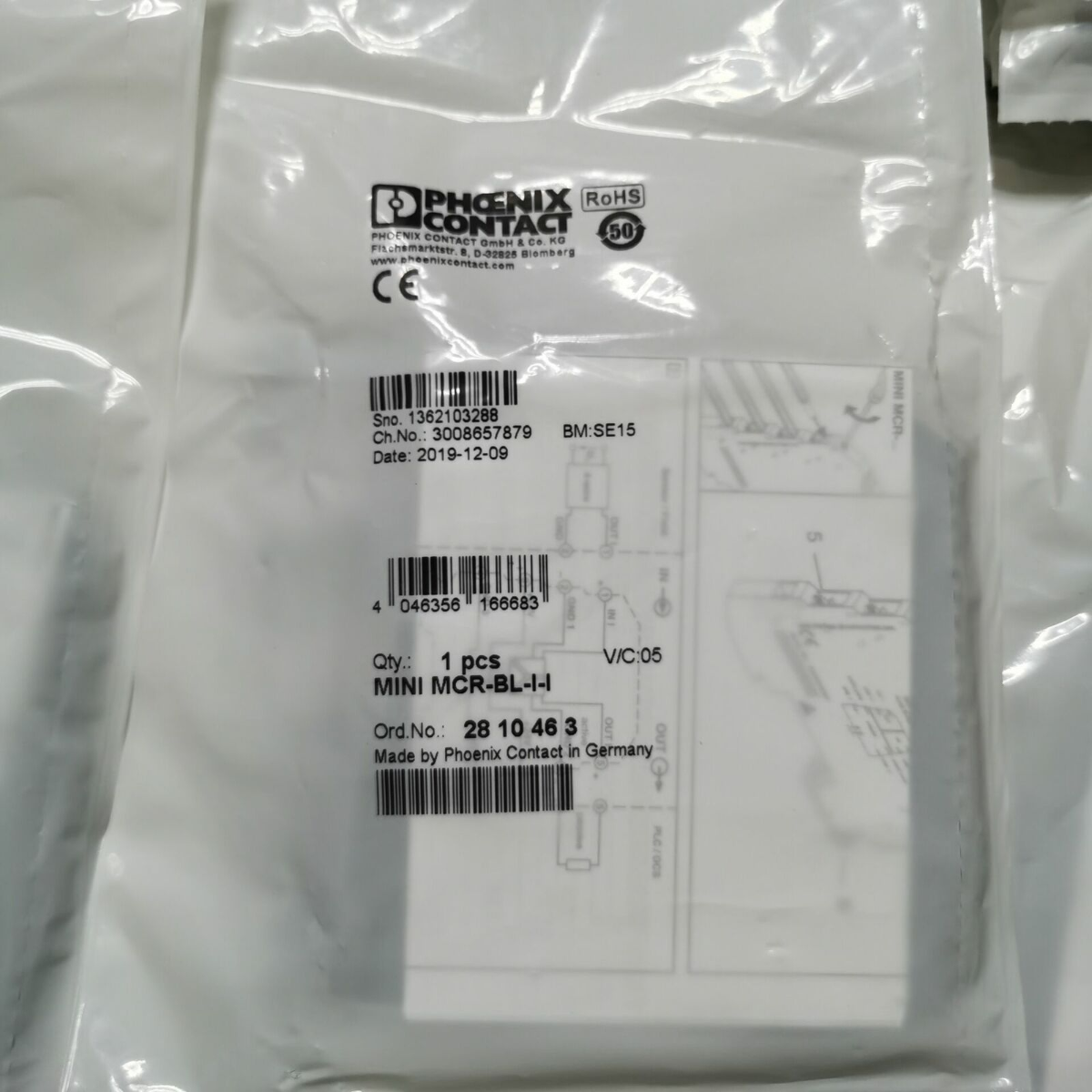 1pcs PHOENIX CONTACT 2810463 MINI MCR-BL-I-I