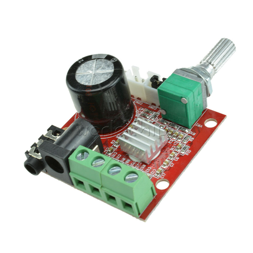 10PCS DC12V 2X10W Hi-Fi PAM8610 Audio Stereo Amplifier Board Dual D Class Module