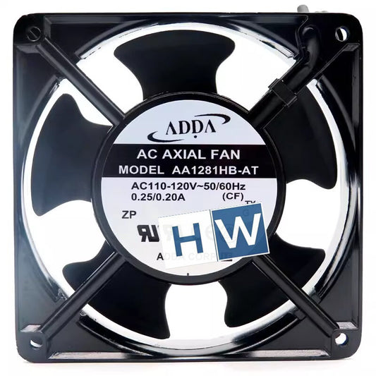 1PC AA1281HB-AT 110-120V 0.25/0.20A Cabinet Axial Flow Cooling Fan 2-wire