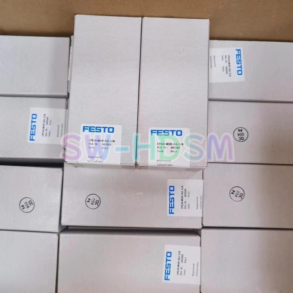 1PCS  For FESTO CPE24-M1H-3GL-3/8 solenoid valve 163165 freight free