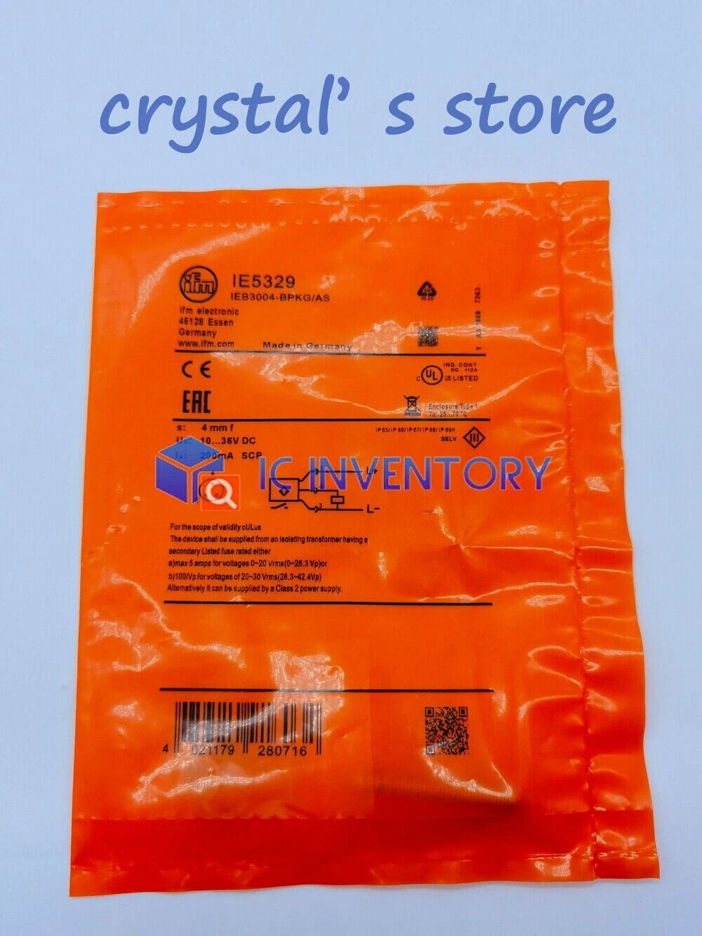 1PCS   IFM proximity switch sensor IE5329 #P