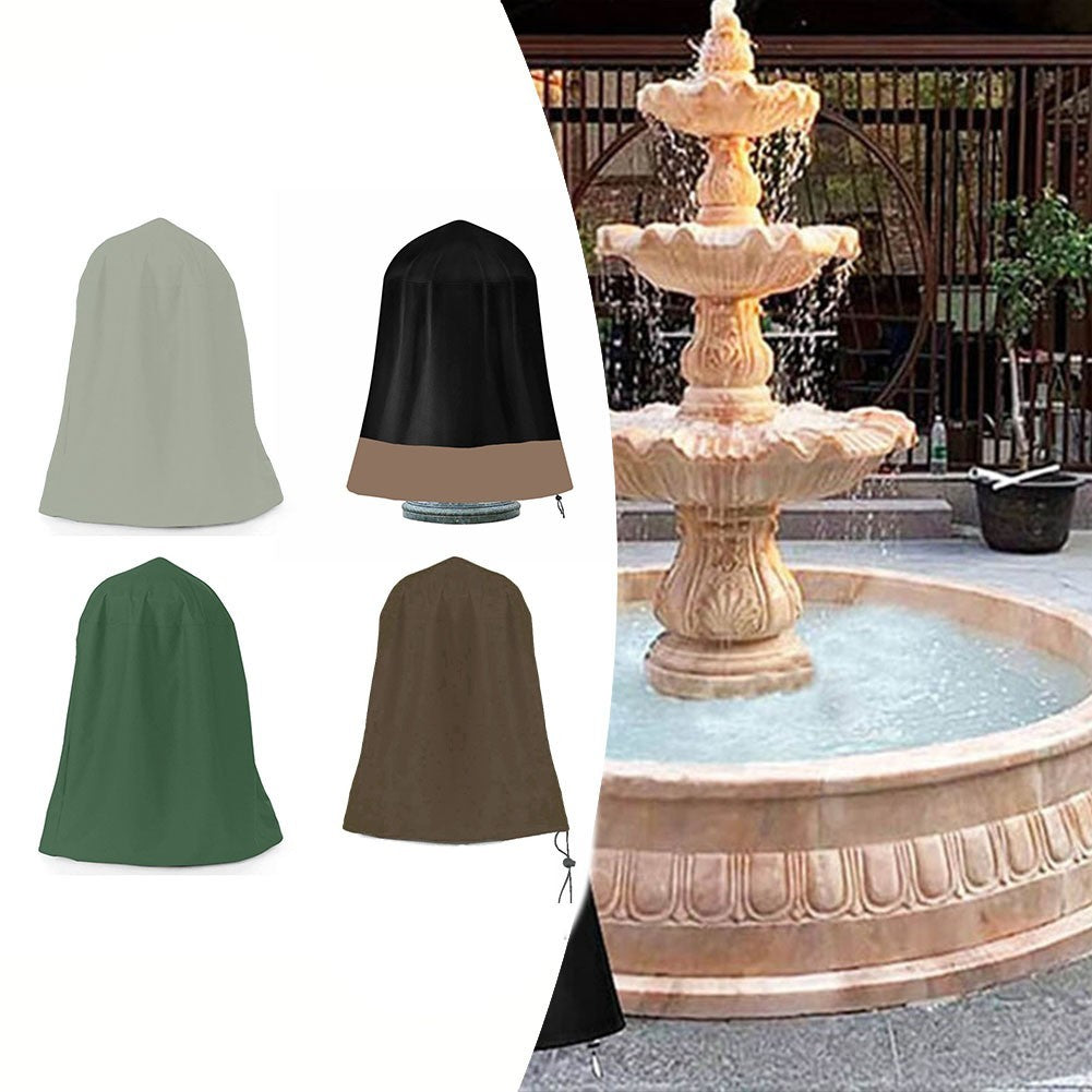 210D Fabric Waterproof Dustproof Fountain Cover Outdoor Garden Protection
