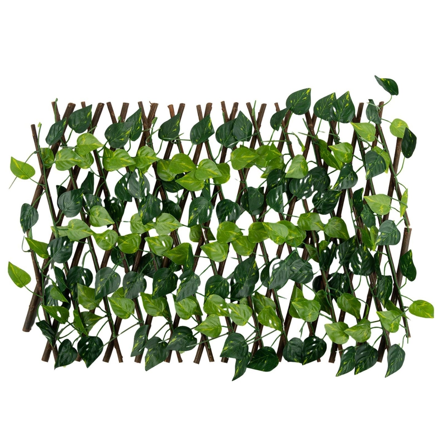Expanding Trellis Artificial Flower Garden Wall Leaf Wood Fence Privacy/Screen