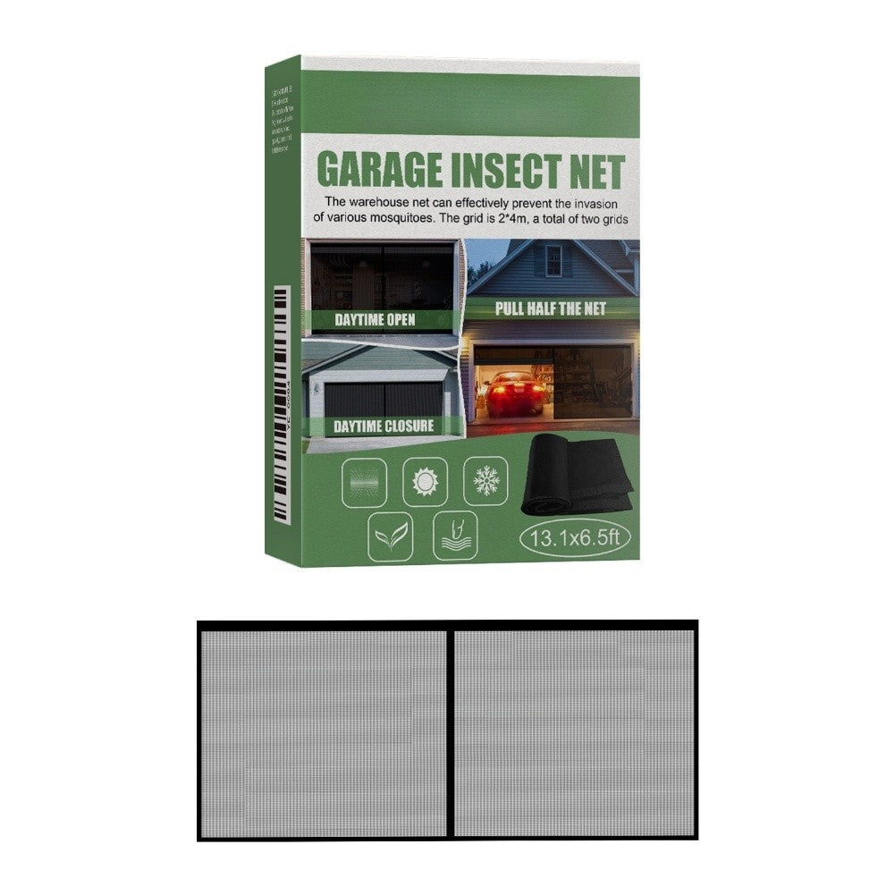 Garage Door Retractable Screen for Workshop and For Patio Doors 2 4 M Black
